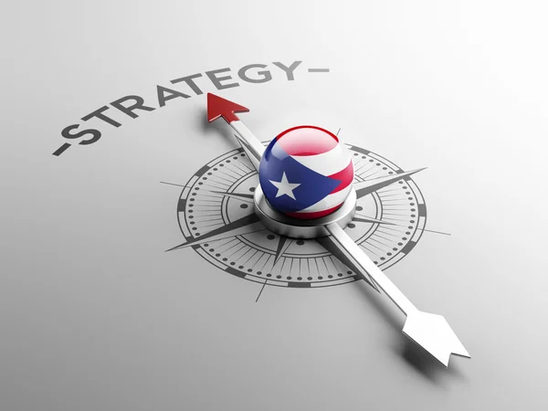 Concepto de Estrategia de Puerto Rico —  Fotos de Stock