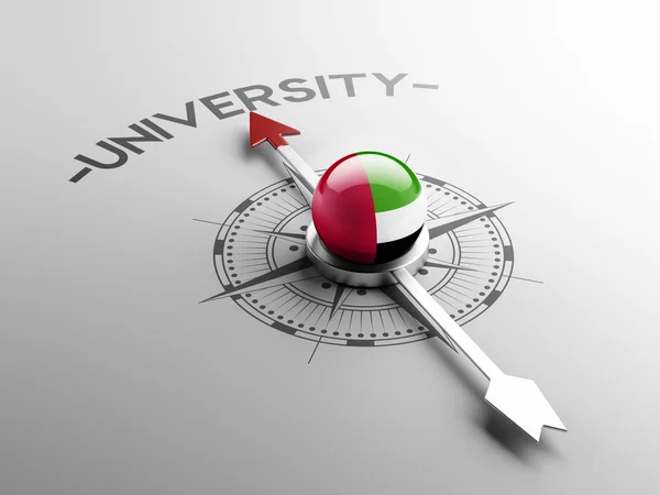 Концепція об'єднаної Арабські Емірати високої роздільної здатності університет — стокове фото