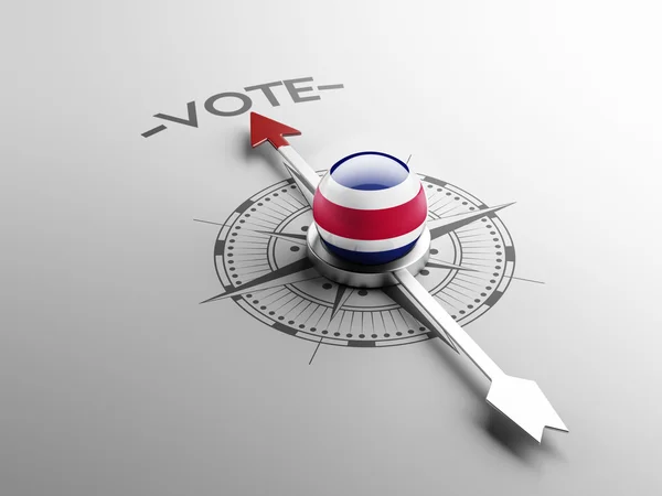 Costa Rica Conceito de votação de alta resolução — Fotografia de Stock