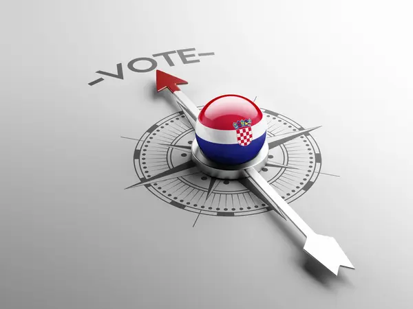 Croati  High Resolution Vote Concept — Stock Photo, Image