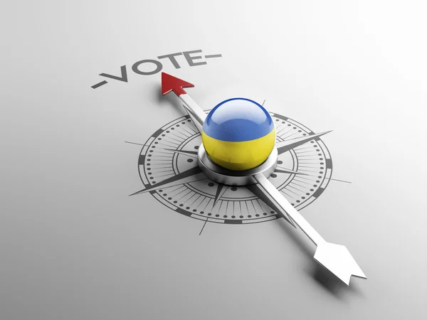 Koncepcja głosowanie Ukraina — Zdjęcie stockowe