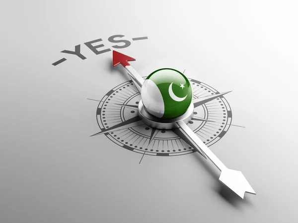 Koncept Ano Pákistán — Stock fotografie