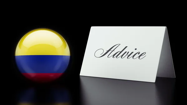 Colombia Advice Concept — Stock Photo, Image