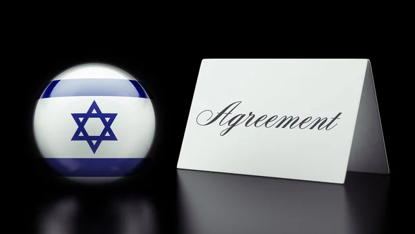 Conceito de Acordo de Israel — Fotografia de Stock