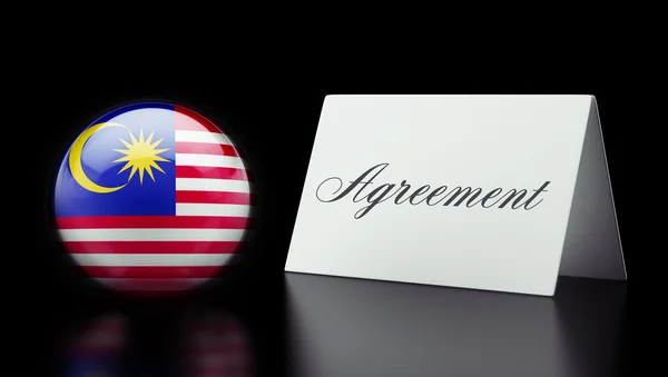 Malaysia Agreement Concept — Stock Photo, Image