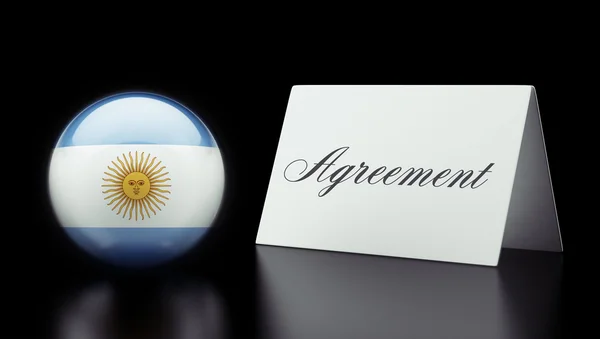 Argentina Concetto di accordo — Foto Stock