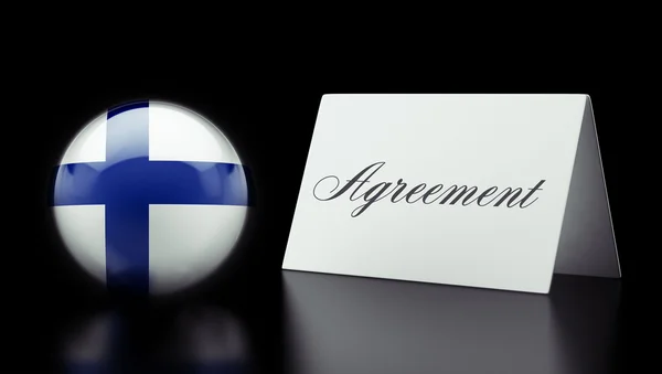 Finlandia Acuerdo Concepto — Foto de Stock