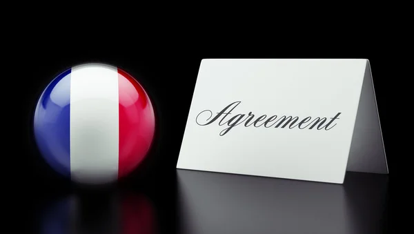 France Agreement Concept — Stock Photo, Image