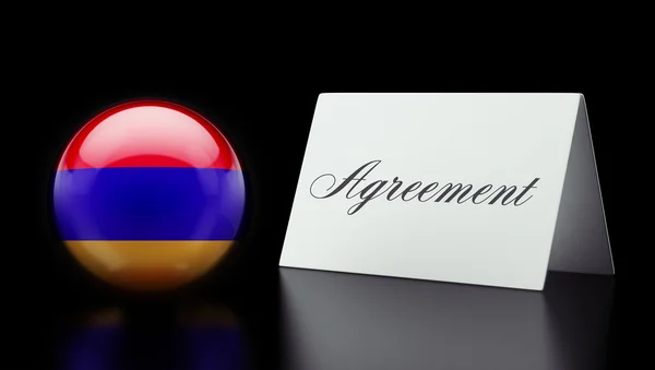 Armenia Concetto di accordo — Foto Stock