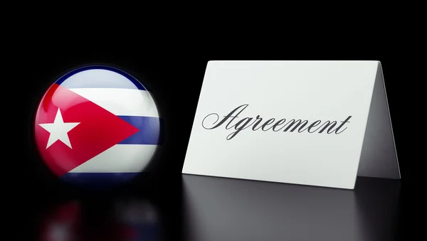 Acuerdo Cuba Concepto — Foto de Stock