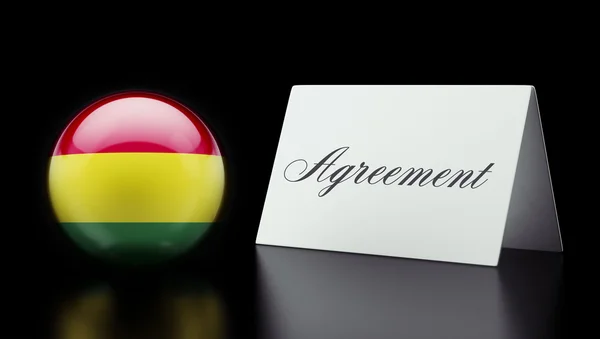 Bolivia Agreement Concept — Stock Photo, Image