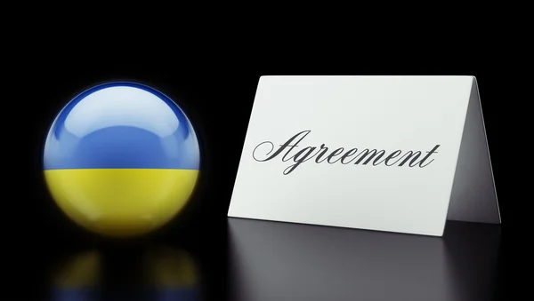 Koncept dohody Ukrajina — Stock fotografie