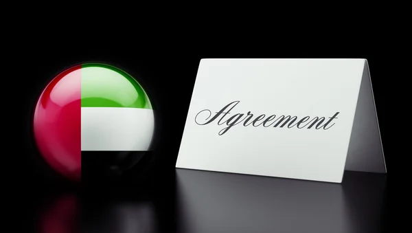 United Arab Emirates High Resolution Agreement Concept — Stock Photo, Image