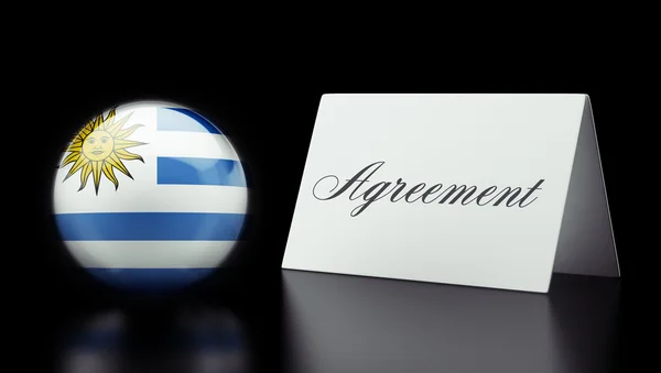 Uruguay Acuerdo Concepto — Foto de Stock