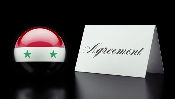 Koncept dohody Sýrie — Stock fotografie
