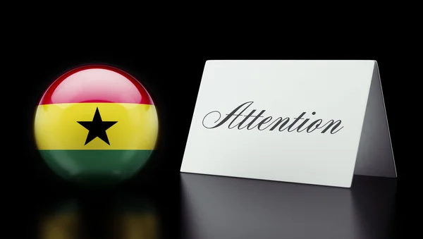 Ghana Attention Concept — Stock Photo, Image