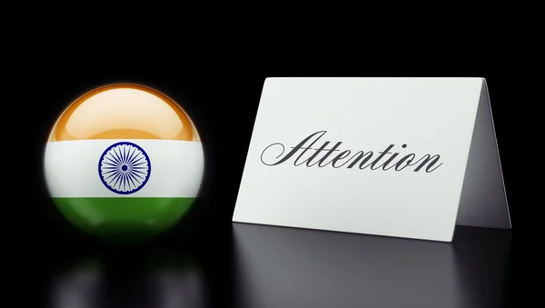 India Attention Concept — Stock Photo, Image