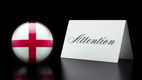 England Attention Concept — Stock Photo, Image