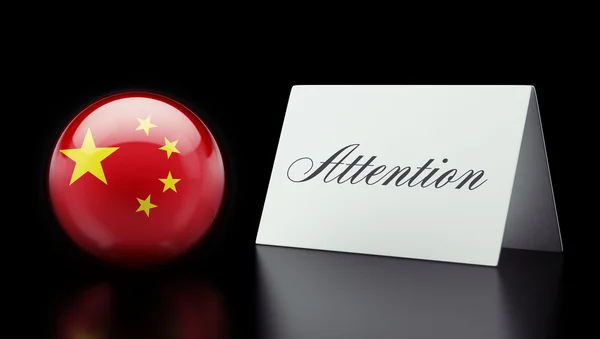 China Attention Concept — Stock Photo, Image