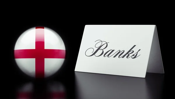 Englands Banken-Konzept — Stockfoto