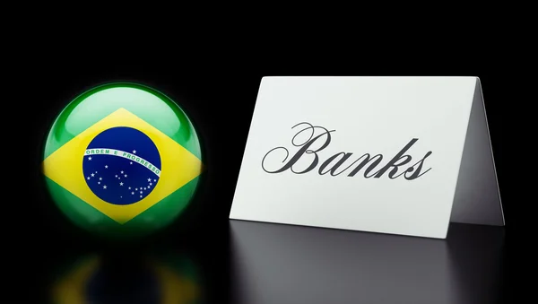 Brésil Banques Concept — Photo
