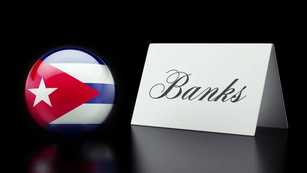 Cuba Bancos Conceito — Fotografia de Stock