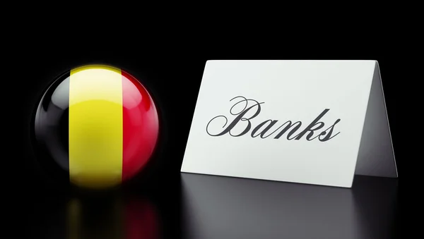 Belçika bankaları kavramı — Stok fotoğraf