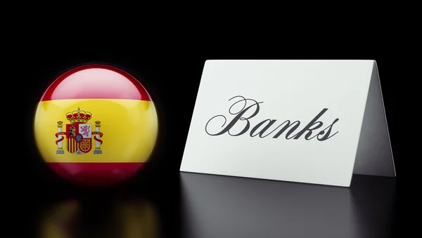 Spanien banker koncept — Stockfoto