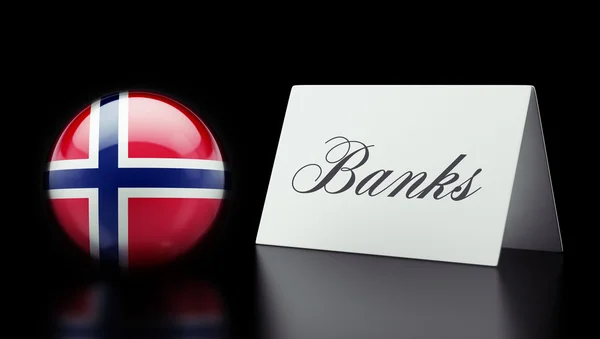 Norge banker koncept — Stockfoto