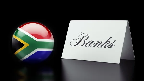 Conceito de Bancos da África do Sul — Fotografia de Stock