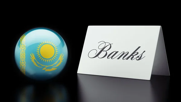 Koncept banky Kazachstán — Stock fotografie