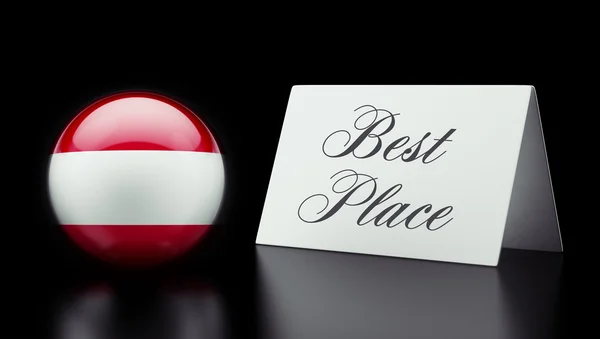 Oostenrijk beste plaats Concept — Stockfoto