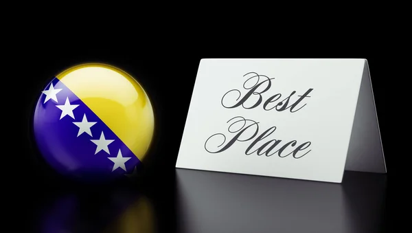 Bosnia and Herzegovina  best place sign concept — Stock Photo, Image