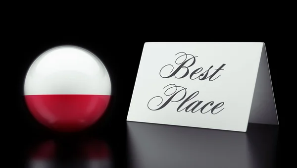 Polonia Best Place Concept — Foto Stock