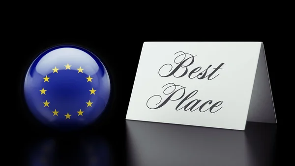 Unione europea Best Place Concept — Foto Stock