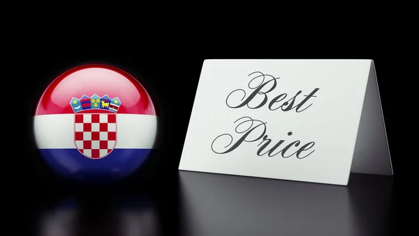 Kroatië beste prijs teken concept — Stockfoto
