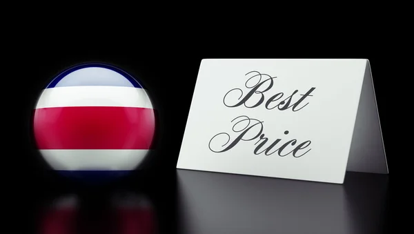 Costa rica best price sign konzept — Stockfoto