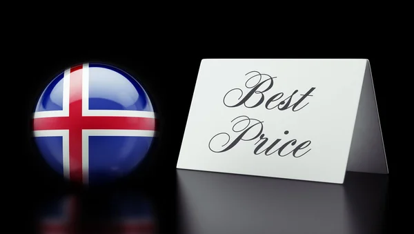 Islândia Melhor conceito de preço — Fotografia de Stock