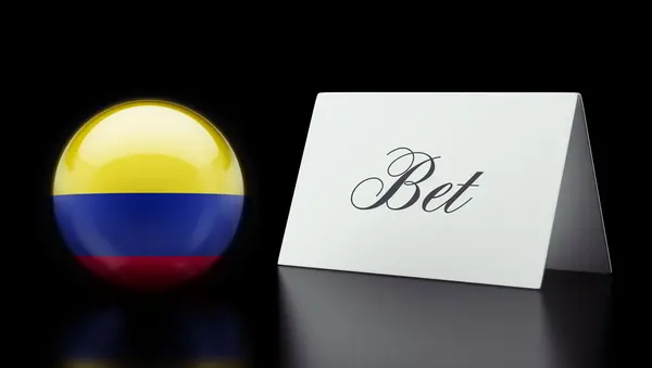 Concepto de apuesta Colombia — Foto de Stock