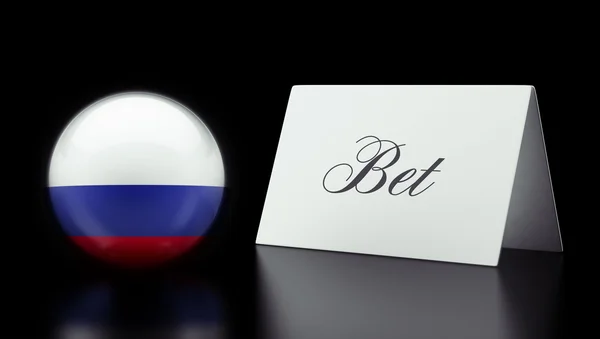 Russland bet konzept — Stockfoto