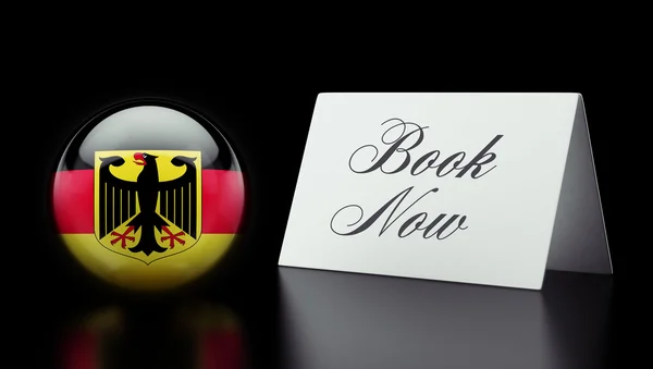 Germany Book Now Concept — Stock Photo, Image