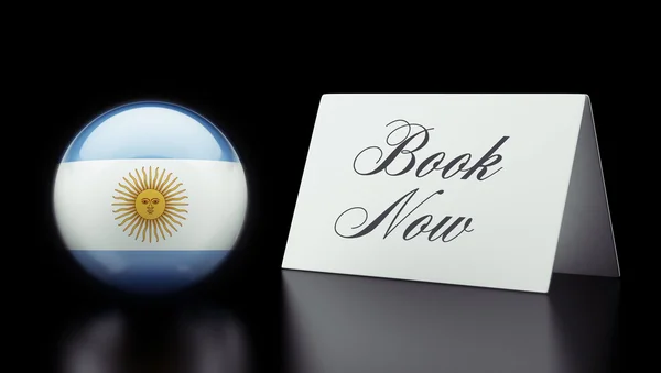 Argentina Book Now Concept — Stock Photo, Image