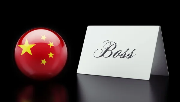 Conceito China Boss — Fotografia de Stock