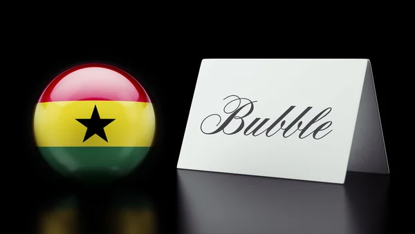 Ghana bubbla koncept — Stockfoto