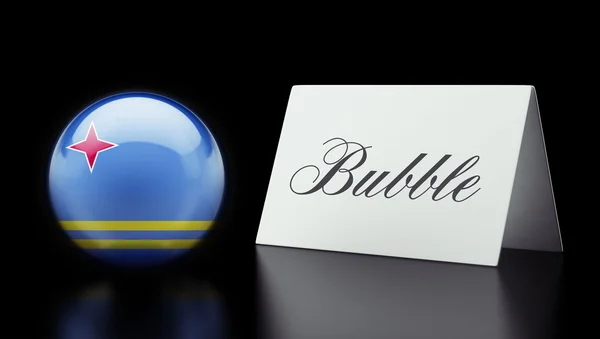 Aruba Bubble käsite — kuvapankkivalokuva