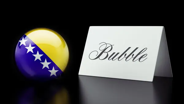 Bosna a Hercegovina bublinová koncepce — Stock fotografie