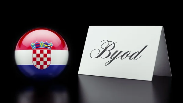 Croacia Byod Concept — Foto de Stock