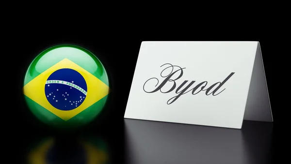 Brazilië Byod Concept — Stockfoto