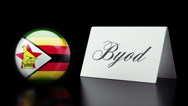 Concepto de Byod de Zimbabwe — Foto de Stock