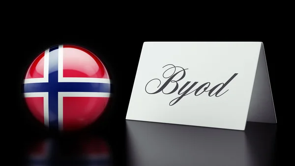 Norvegia Byod Concept — Foto Stock